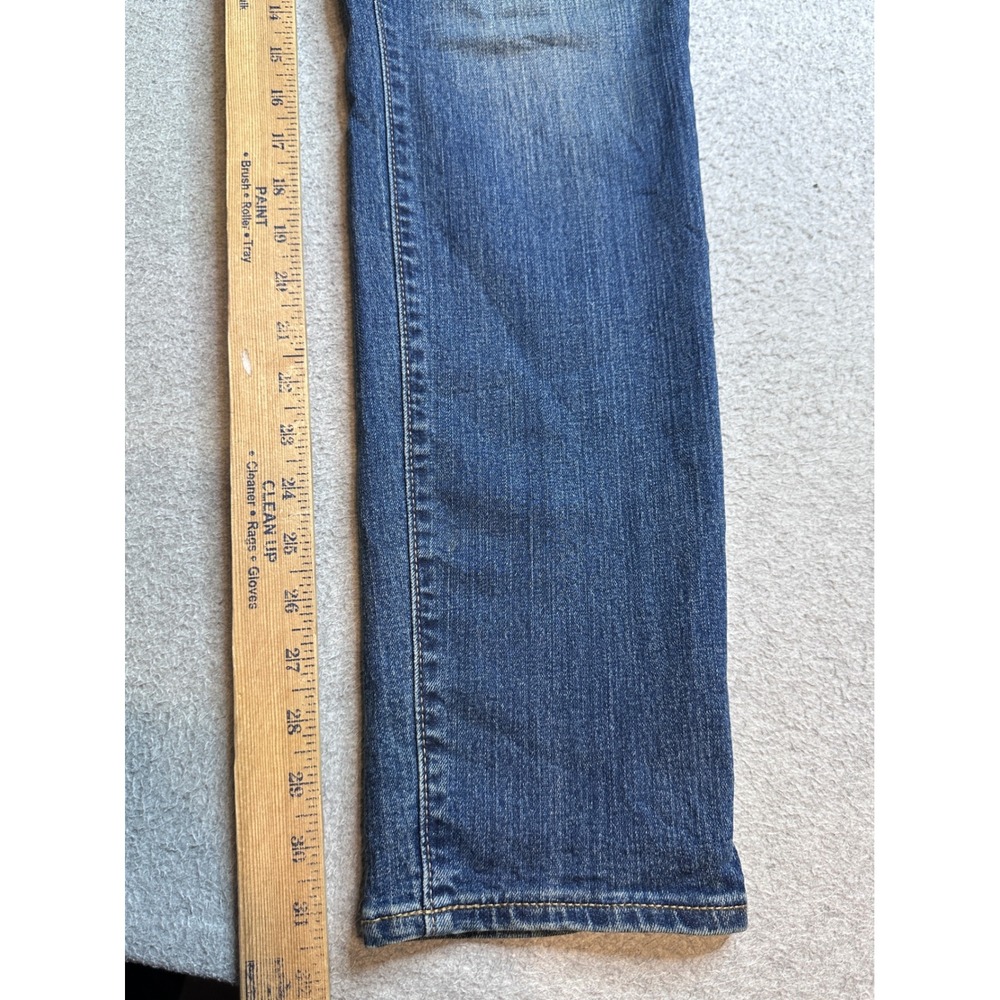 Old Navy Curvy Skinny Darci Jeans Womens 14 Long Blue Denim Distressed High Rise - Picture 12 of 13